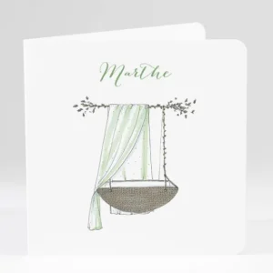 Faire-part de naissance Chuchotement photo*Faire-part Elégant Fashion