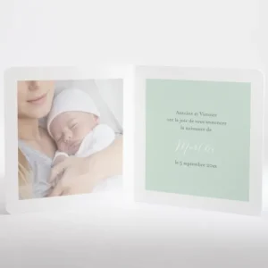 Faire-part de naissance Chuchotement photo*Faire-part Elégant Fashion