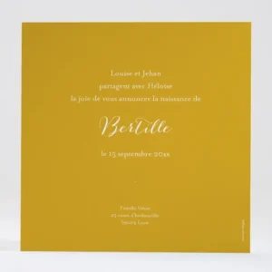 Faire-part de naissance Charme*Faire-part Elégant Outlet