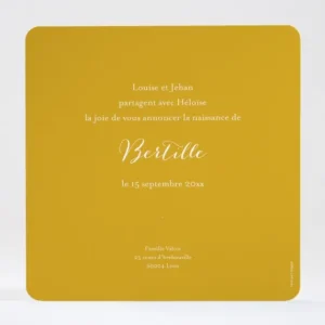 Faire-part de naissance Charme*Faire-part Elégant Outlet