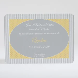 Faire-part de naissance Chic & choc*Faire-part Elégant Clearance
