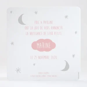 Faire-part de naissance Ciel etoile*Faire-part Elégant Clearance