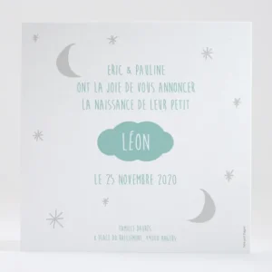Faire-part de naissance Ciel etoile*Faire-part Elégant Clearance