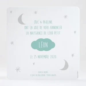 Faire-part de naissance Ciel etoile*Faire-part Elégant Clearance