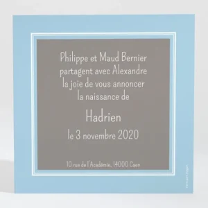 Faire-part de naissance Classique photo*Faire-part Elégant Outlet
