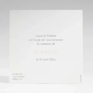 Faire-part de naissance Conte de fees or*Faire-part Elégant Clearance