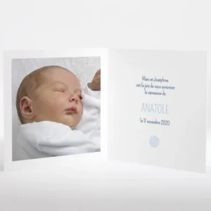 Faire-part de naissance Comete*Faire-part Elégant Online
