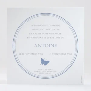 Faire-part de naissance Comme un papillon*Faire-part Elégant Sale