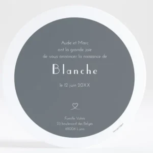 Faire-part de naissance Coeur dore*Faire-part Elégant Best