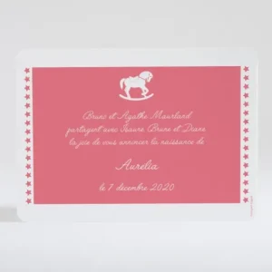 Faire-part de naissance Colonne d'etoiles*Faire-part Elégant Discount