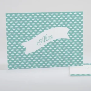 Faire-part de naissance Couronnes*Faire-part Elégant Fashion