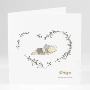 Faire-part de naissance Coeur de vie*Faire-part Elégant Fashion