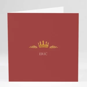 Faire-part de naissance Couronne*Faire-part Elégant Discount
