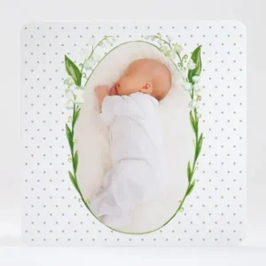 Faire-part de naissance Couronne de muguets*Faire-part Elégant Discount