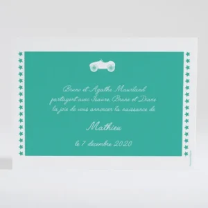 Faire-part de naissance Colonne d'etoiles*Faire-part Elégant Discount