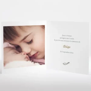 Faire-part de naissance Coeur de vie*Faire-part Elégant Fashion