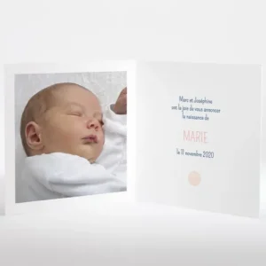 Faire-part de naissance Comete*Faire-part Elégant Online