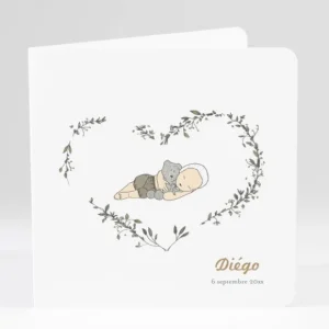 Faire-part de naissance Coeur de vie*Faire-part Elégant Fashion