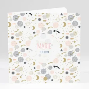 Faire-part de naissance Comete*Faire-part Elégant Online