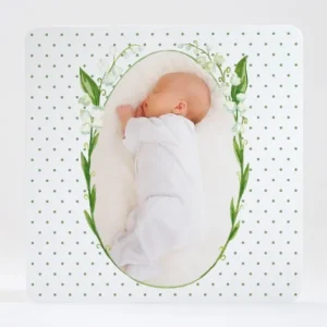 Faire-part de naissance Couronne de muguets*Faire-part Elégant Discount