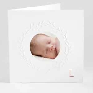 Faire-part de naissance Couronnement*Faire-part Elégant Hot