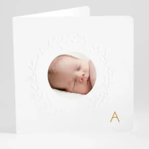 Faire-part de naissance Couronnement*Faire-part Elégant Hot