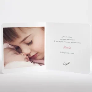 Faire-part de naissance Coeur de vie*Faire-part Elégant Fashion