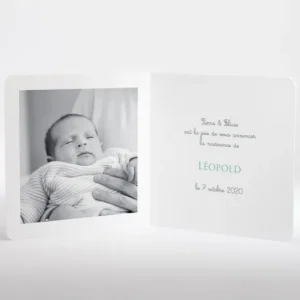 Faire-part de naissance Couronne Garcon*Faire-part Elégant Fashion