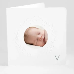 Faire-part de naissance Couronnement*Faire-part Elégant Hot