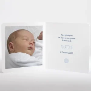 Faire-part de naissance Comete*Faire-part Elégant Online