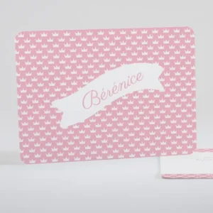 Faire-part de naissance Couronnes*Faire-part Elégant Fashion