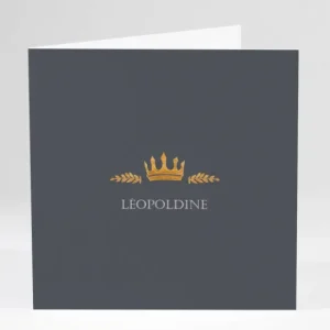 Faire-part de naissance Couronne*Faire-part Elégant Discount