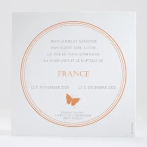 Faire-part de naissance Comme un papillon*Faire-part Elégant Sale