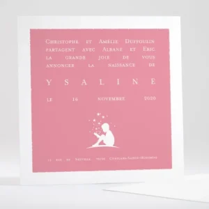 Faire-part de naissance Comme dans un livre*Faire-part Elégant Online