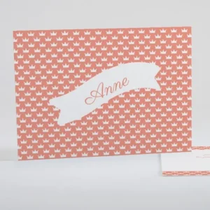 Faire-part de naissance Couronnes*Faire-part Elégant Fashion