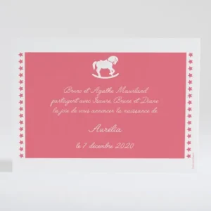 Faire-part de naissance Colonne d'etoiles*Faire-part Elégant Discount