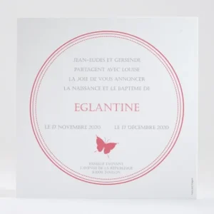 Faire-part de naissance Comme un papillon*Faire-part Elégant Sale