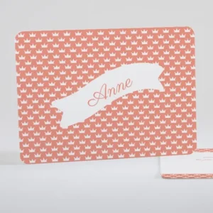 Faire-part de naissance Couronnes*Faire-part Elégant Fashion