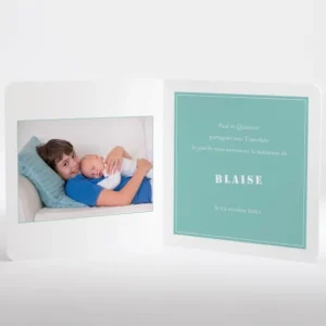 Faire-part de naissance Croquis polaroid*Faire-part Elégant New