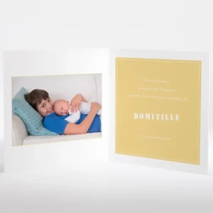 Faire-part de naissance Croquis polaroid*Faire-part Elégant New