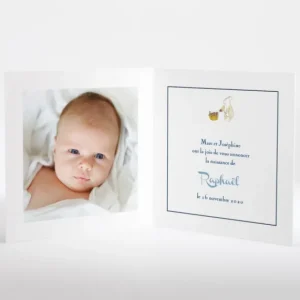 Faire-part de naissance Cueillette*Faire-part Elégant Fashion