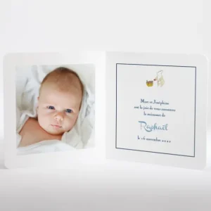 Faire-part de naissance Cueillette*Faire-part Elégant Fashion