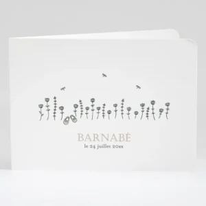 Faire-part de naissance Dans mon jardin*Faire-part Elégant Best