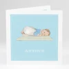 Faire-part de naissance Dessin bebe chic allonge*Faire-part Elégant Best