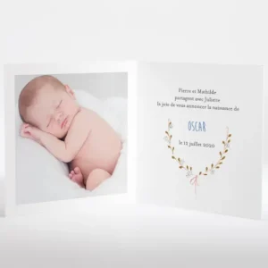 Faire-part de naissance Deco*Faire-part Elégant Clearance
