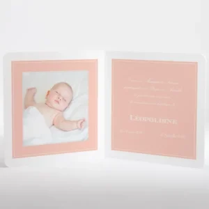 Faire-part de naissance Dessin bebe chic allonge*Faire-part Elégant Best