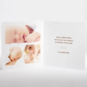 Faire-part de naissance Deux petits pas*Faire-part Elégant Sale