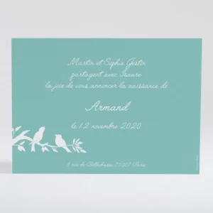 Faire-part de naissance Deux polaroids tresses*Faire-part Elégant Outlet