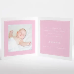 Faire-part de naissance Dessin bebe chic allonge*Faire-part Elégant Best