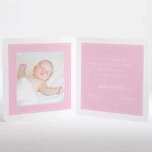 Faire-part de naissance Dessin bebe chic allonge*Faire-part Elégant Best